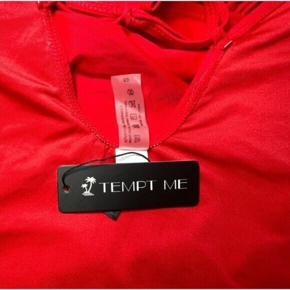 3 for $15 Tempt Me Women Tummy Control Swimsuits V Neck, NWT, Size Small - Picture 7 of 8